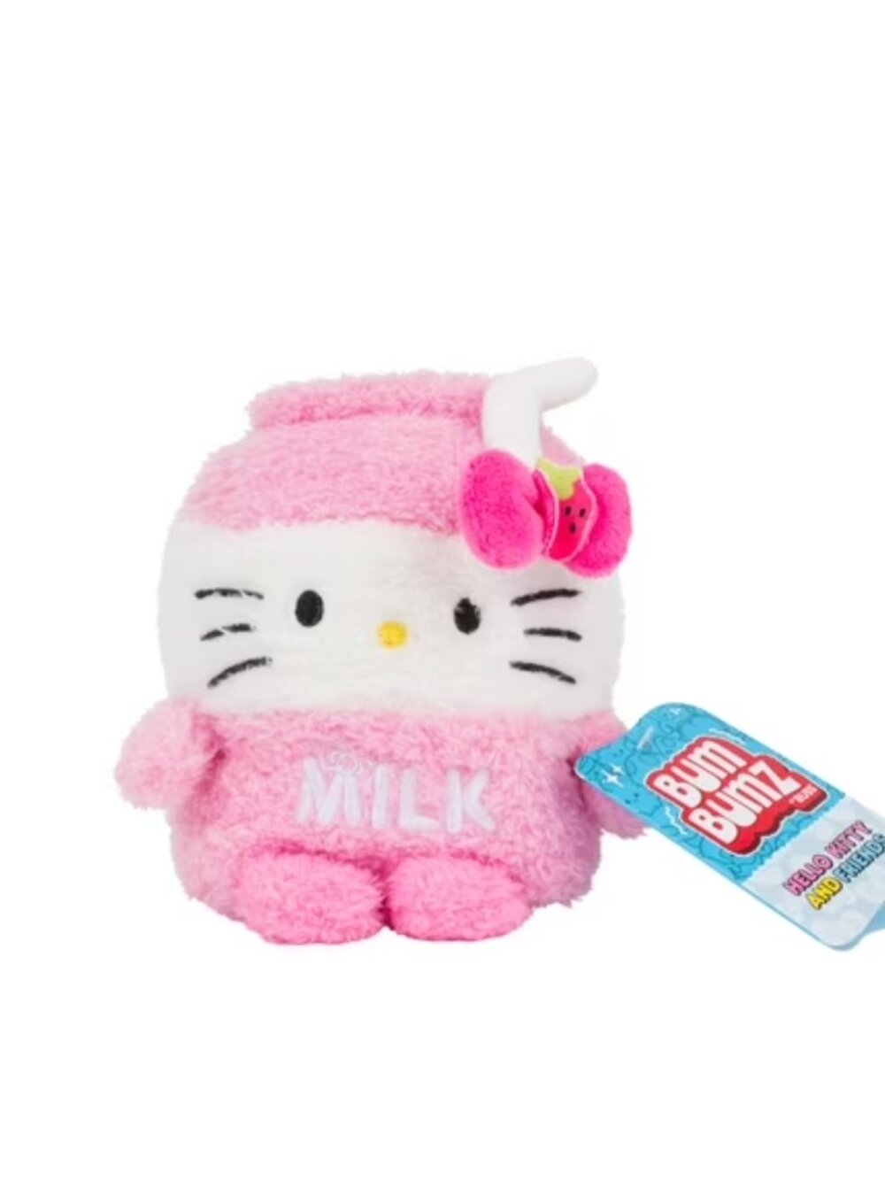 BumBumz HELLO KITTY MILK Plush Toy Stuffed Animal Collectible 4.5 in, NWT